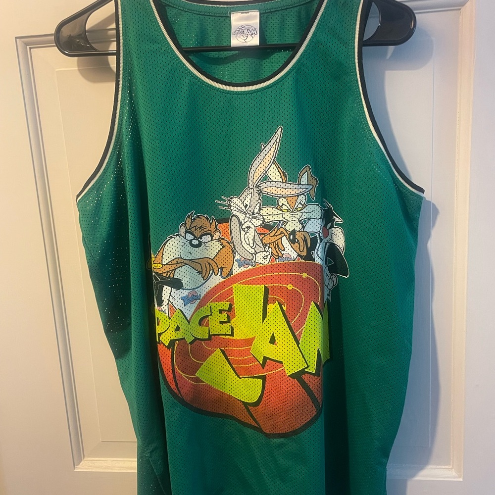 Green Space Jam Tank Top Jersey